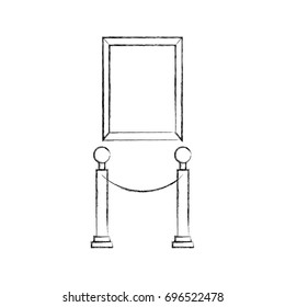 Museum tape isolated icon