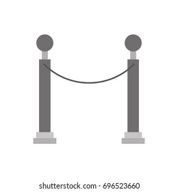 Museum tape isolated icon