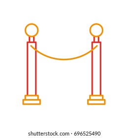 Museum tape isolated icon