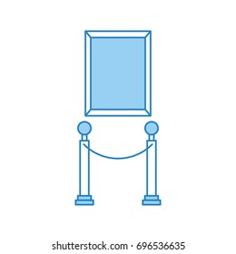 Museum tape isolated icon