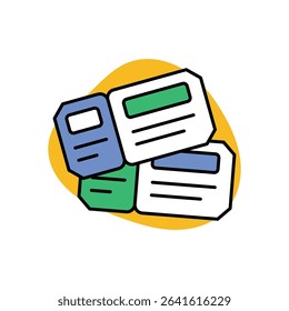 Museum Ticket Icon vector stock illustration