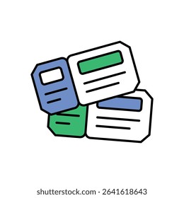 Museum Ticket Icon vector stock illustration