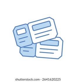 Museum Ticket Icon vector stock illustration