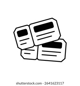 Museum Ticket Icon vector stock illustration
