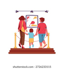 Ilustración vectorial de Museum Tour EPS 10 File 	