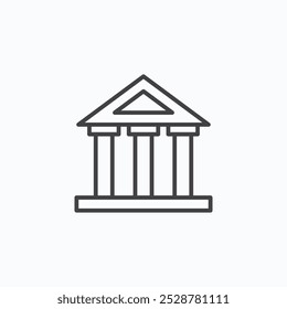 Museum vector flat icon set.eps