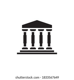 museum vector icon design template