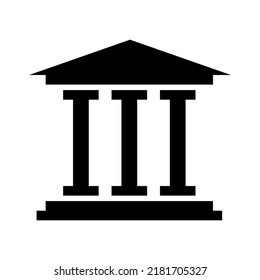 Museum vector icon isolated on white background