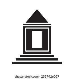 Museum vector linear icons ,monument icon