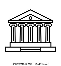 Museums line icon, concept sign, outline vector illustration, linear symbol.