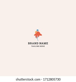 Mushroom Abstract logo template design in Vector illustration 