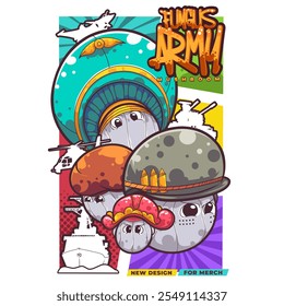 Mushroom Army Character for Print Product.
The Image is PNG with White Background.
Suitable for posters and other printed products.