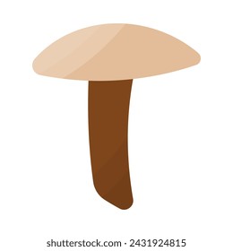 mushroom autumn forest pick color icon element vector illustration