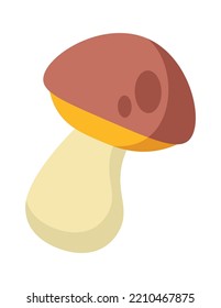 Mushroom autumn icon. Vector illustration