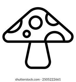 Mushroom Autumn vector icon illustration