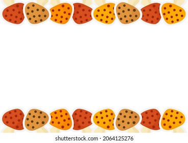 mushroom background in bright and beautiful colors