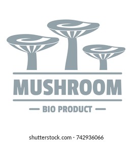 Mushroom bio organic logo. Simple illustration of mushroom bio organic vector logo for web
