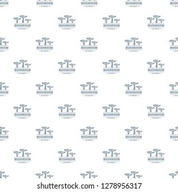 Mushroom bio organic pattern vector seamless repeat for any web design