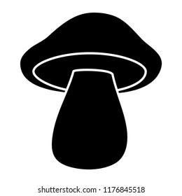  mushroom - black vector icon