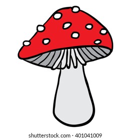 Pilzkarikatur