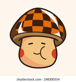 mushroom cartoon theme elements vector,eps