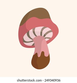 mushroom cartoon theme elements vector,eps