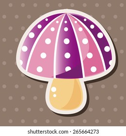 mushroom cartoon theme elements vector,eps