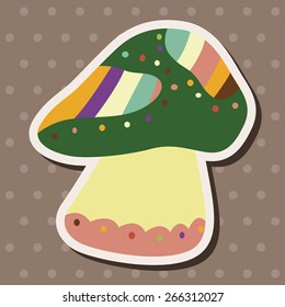 mushroom cartoon theme elements vector,eps