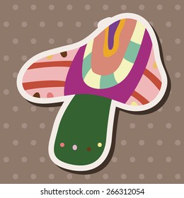 mushroom cartoon theme elements vector,eps