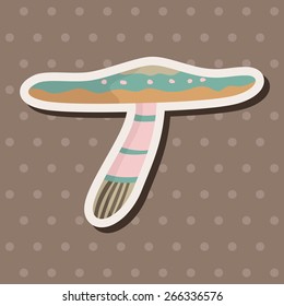 mushroom cartoon theme elements vector,eps