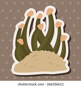 mushroom cartoon theme elements vector,eps