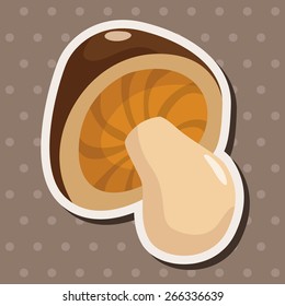 mushroom cartoon theme elements vector,eps