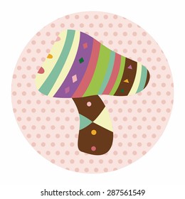 mushroom cartoon theme elements vector,eps