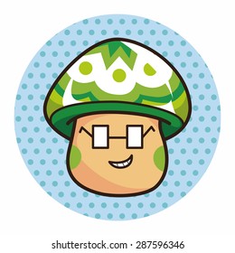 mushroom cartoon theme elements vector,eps