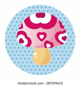 mushroom cartoon theme elements vector,eps