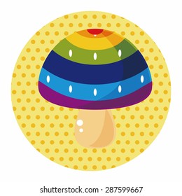 mushroom cartoon theme elements vector,eps