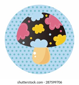 mushroom cartoon theme elements vector,eps