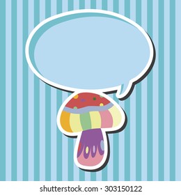 mushroom cartoon theme elements vector,eps