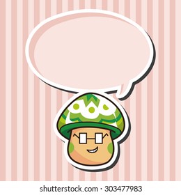 mushroom cartoon theme elements vector,eps