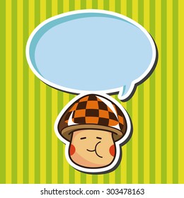 mushroom cartoon theme elements vector,eps