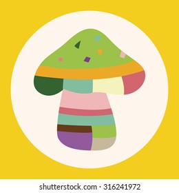mushroom cartoon theme elements vector,eps