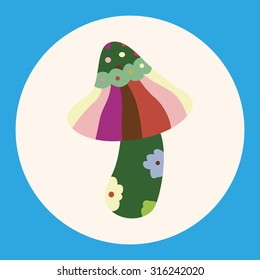 mushroom cartoon theme elements vector,eps