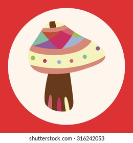 mushroom cartoon theme elements vector,eps