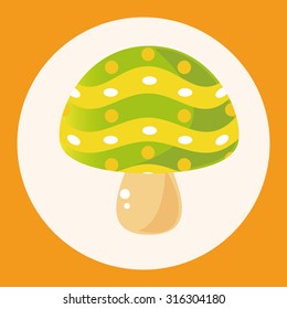 mushroom cartoon theme elements vector,eps