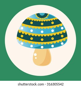 mushroom cartoon theme elements vector,eps