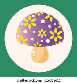 mushroom cartoon theme elements vector,eps