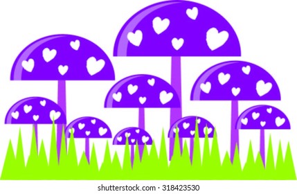 mushroom cartoon theme elements vector,eps