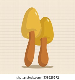 mushroom cartoon theme elements vector,eps
