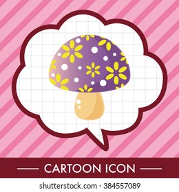 mushroom cartoon theme elements vector,eps