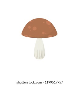 mushroom cartoon vector. free space for text.